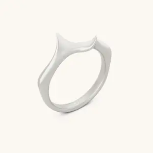 Wave Minimalist Stacker Ring
