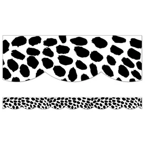 Black and White Safari Dot Bulletin Board Border