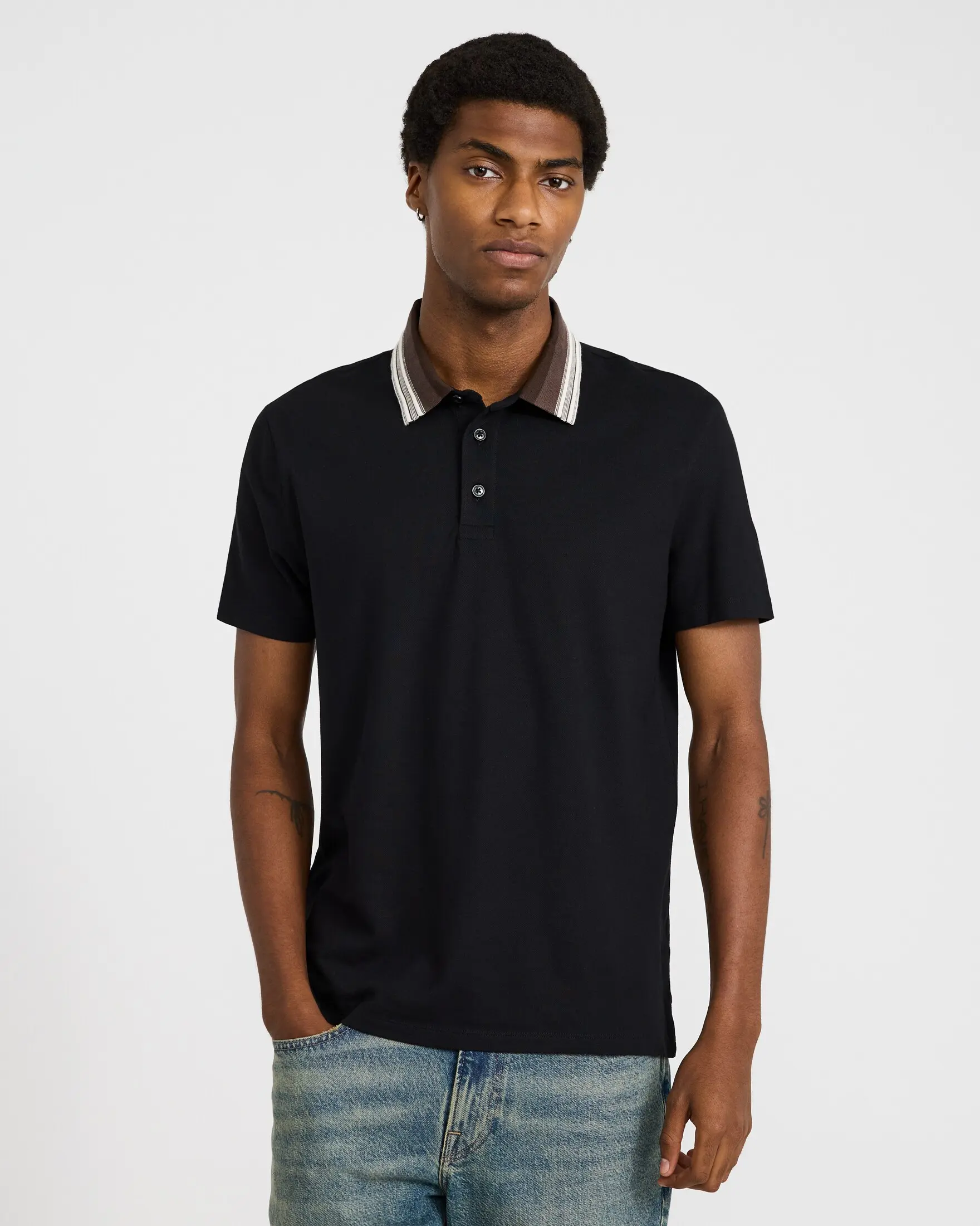 Express Tipped Classic Fit Luxe Pique Polo