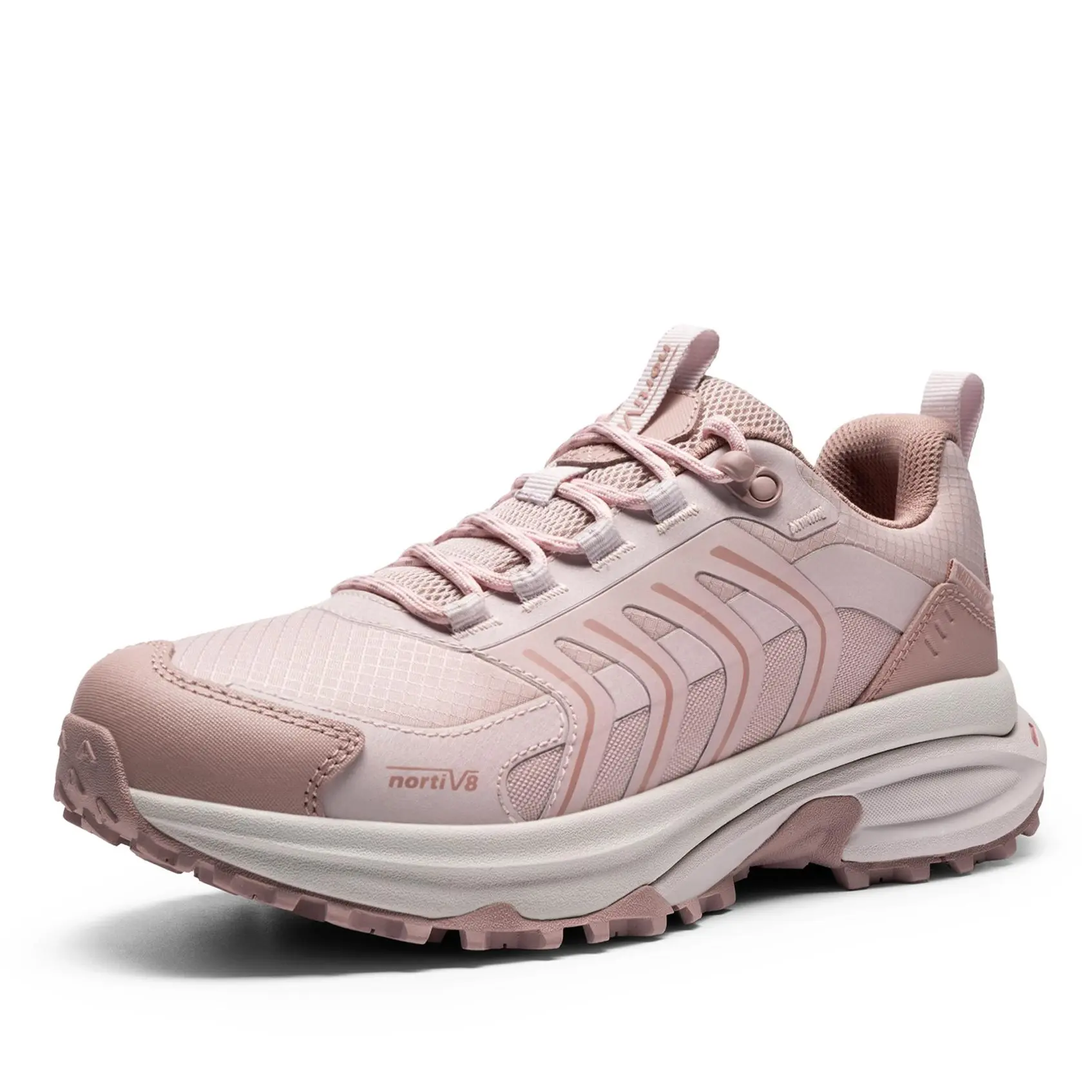 【SummerFinds】NORTIV 8 Women's Waterproof Casual Hiking Shoes - Lightweight, All-Day Comfort, Non-Slip for Outdoor Trekking, Camping - Armadillo FieldLite Fashion Sneakers tiktokshopspringglowup,summerwins,summeroutfits,vacationoutfits,beachoutfits