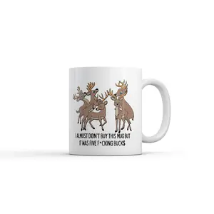 I Almost Didnt Buy This Mug But It Was 5 F*cking Bucks Mug Funny Novelty Coffee Cup - 11oz Funny Coffee Mugs Ceramic Printed Drinkware Cup