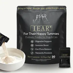 IEAR Pet Probiotics, specially mulated canine and feline digestive and immune health. Goat milk-flavored powder with pure, natural premium ingredients balances gut flora, relieves diarrhea, and boosts immunity. native pet daily suppleme Diges turkey  tail