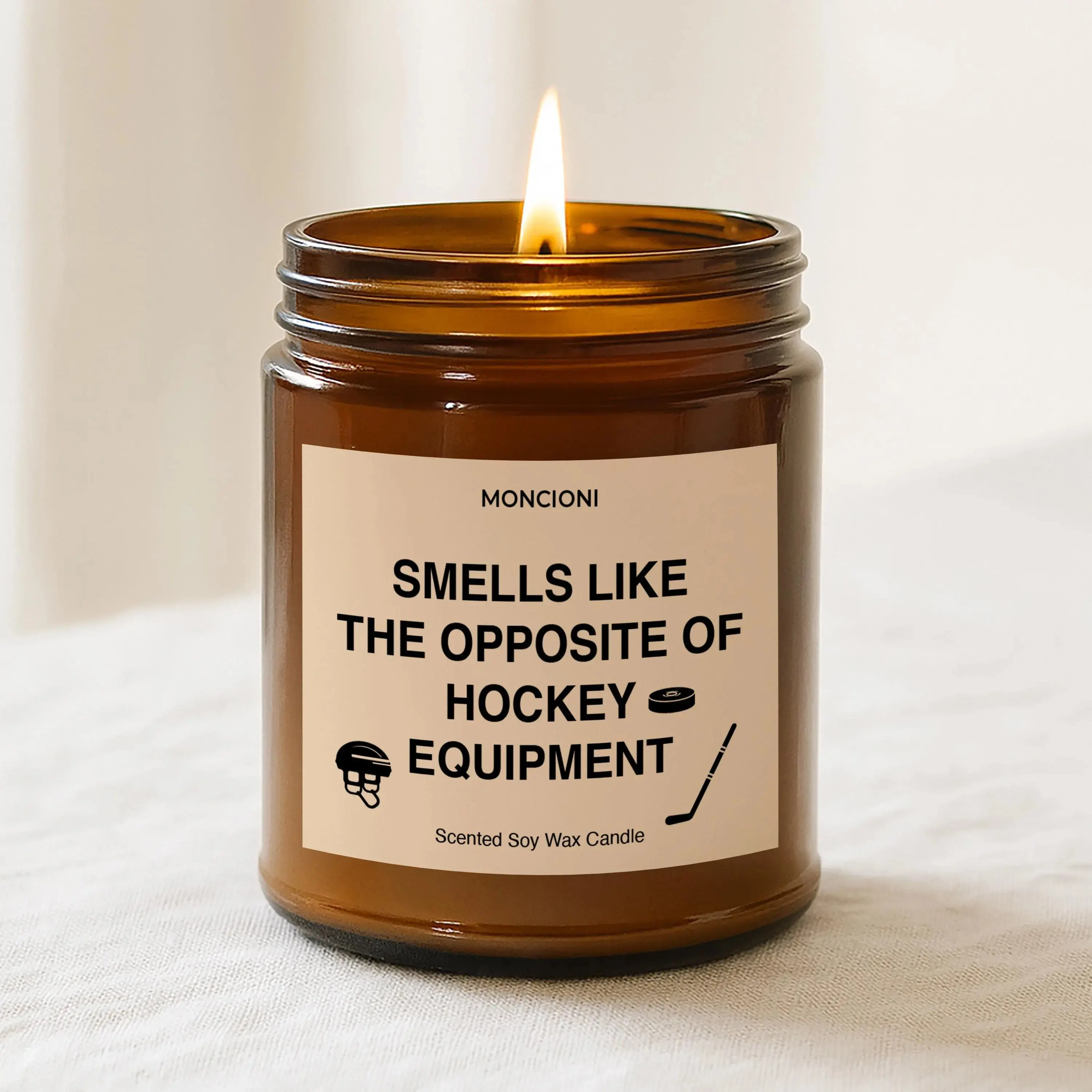 Hockey Player Gift Candle - Smells Like The Opposite Of Hockey Equipment Soy Candle, Funny Hockey Mom Dad Gift, Team Player Present, Hockey Candle, Hockey Mom Gift, Hockey Player Gift, Hockey Gifts, Hockey Mom Candle, Hockey Coach Gift