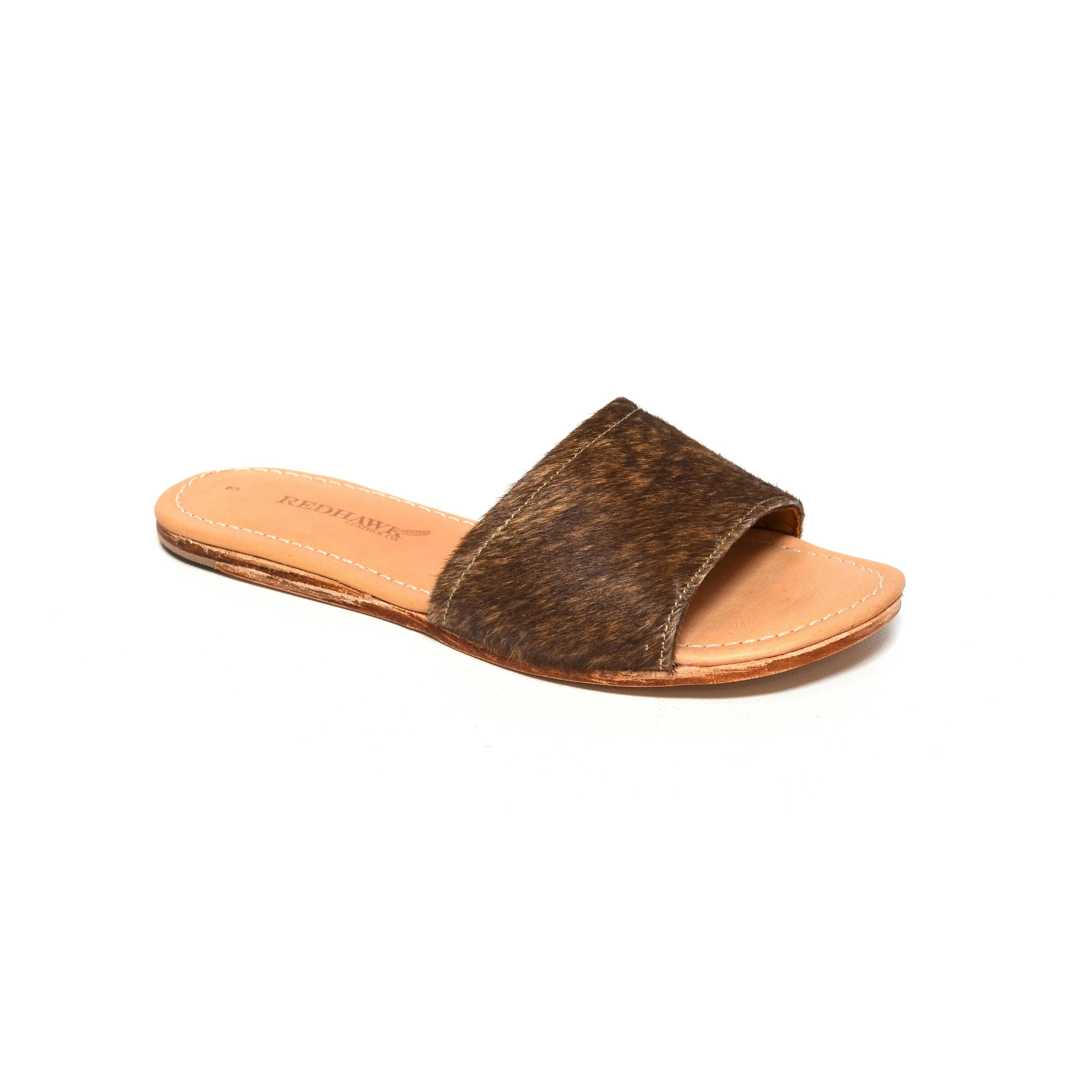 Lainey Cowhide Slide