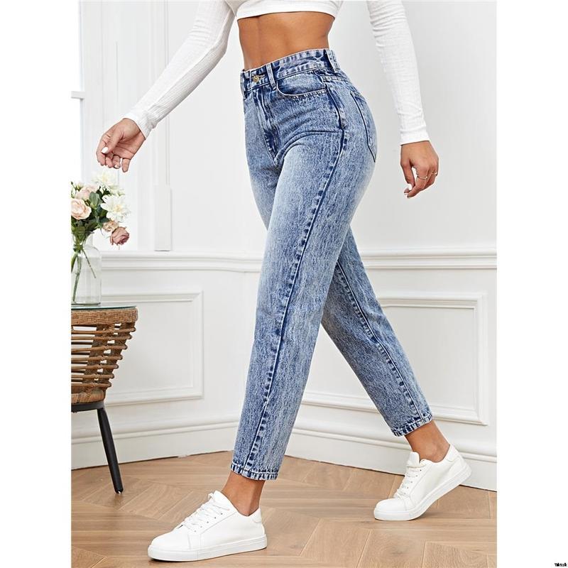 Jeans version mom high waist french SHEIN
