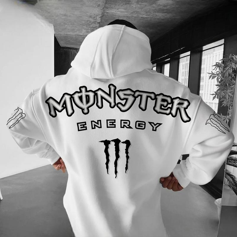 [Hoodie] Collection Y2K Black White Multicolor Monster Energy Claw Streetwear Racing Crossover Hoodie, Drift & Motorsport Lifestyle, Unisex Casual Pullover, Fullsize S-5XL, Hip Hop
