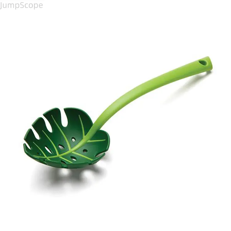 Monstera Leaf-Shaped Pasta Strainer Slotted Spoon - Cute Kitchen Utensil for Cooking, Easy Vegetable Draining, Indoor Recreation Fun Gadget for Food Enthusiasts, Gourmet Cooking