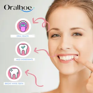 Oralhoe Peach Flavor Teeth Cleaning Mouthwash Pellets Breath Long Lasting Fragrance Clean Gums Portable Mouthwash Pellets