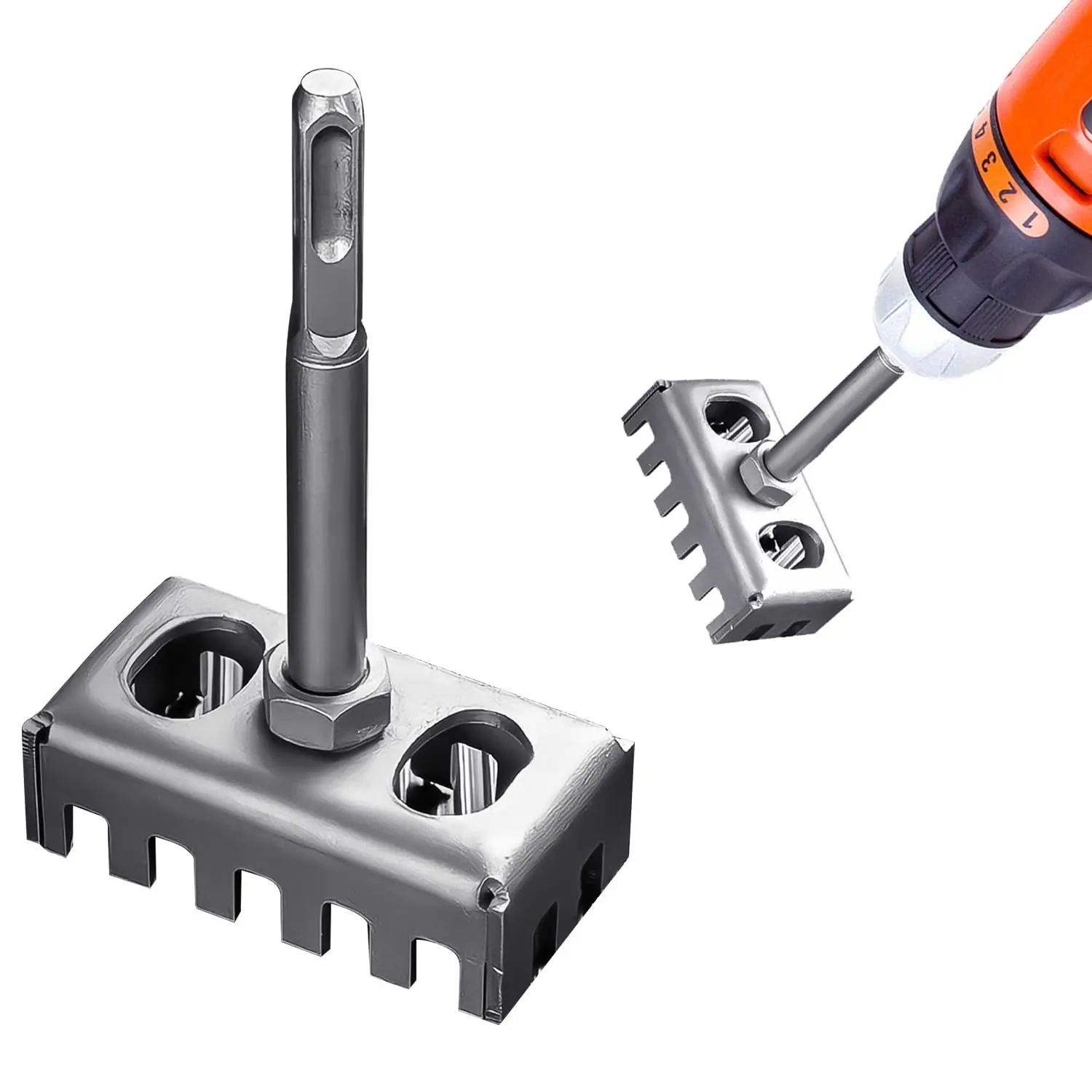 Innovative Industrial Electric Box Hole Cutter Machine, Powerful Cutter, Square Opening Tool Square Slot Cutter for Brick Mixed Cement Stone, Efficient Electrical Installation Accessory, Cutting Tool, Construction Tools