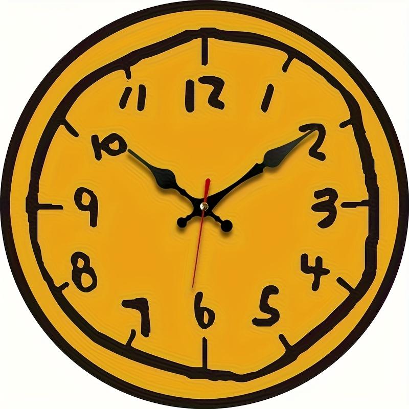 1pc Modern Minimalist Wooden Silent Wall Clock - Non-Ticking Quiet Operation, Round Elegant Design Suitable for Home Decor, Rooms, Bedrooms & Gifts