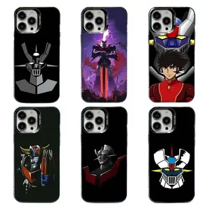 Mazinger Z Robot Phone Cases For iPhone 17 Promax Pro Air 16 Plus 15 14 13 12 11 Black IMD Matte Shockproof Protective Cover Gift For Birthday Christmas Halloween