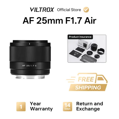 AF 25mm F1.7 Fixed Auto Focus Optical Lens - High Definition HD Lens, Lightweight, Air Design, Silent Motor, Compatible with Z/E/XF-Mounts, Ideal for Beginners, Still Life Photography