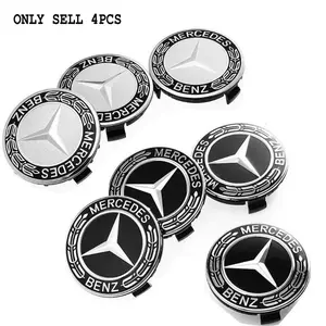4PCS Mercedes Benz wheel cap Car Wheel Center Caps Hub Caps ABS For W176 W177 W204 W205 W212 W213 W206 X156 X253 W117 CLA CLS Wheel Covers / 4PCS