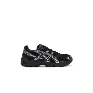 Asics Gel-1130 Sneakers in Black & Pure Silver