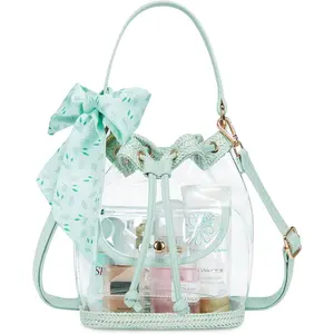 Clear Bag  Stadium Approved, Clear Crossbody Bucket Bag Transparent PVC Purse  Women, Concert Stadium Events