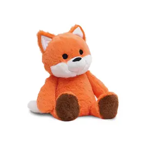 Microwave Heating Pad Animal, 1 Count Cute Fox Shaped Plush Toy, Warmable Heating Pad, Warm and Hot for Cramps, Back, and Neck, Reusable Heating Pad