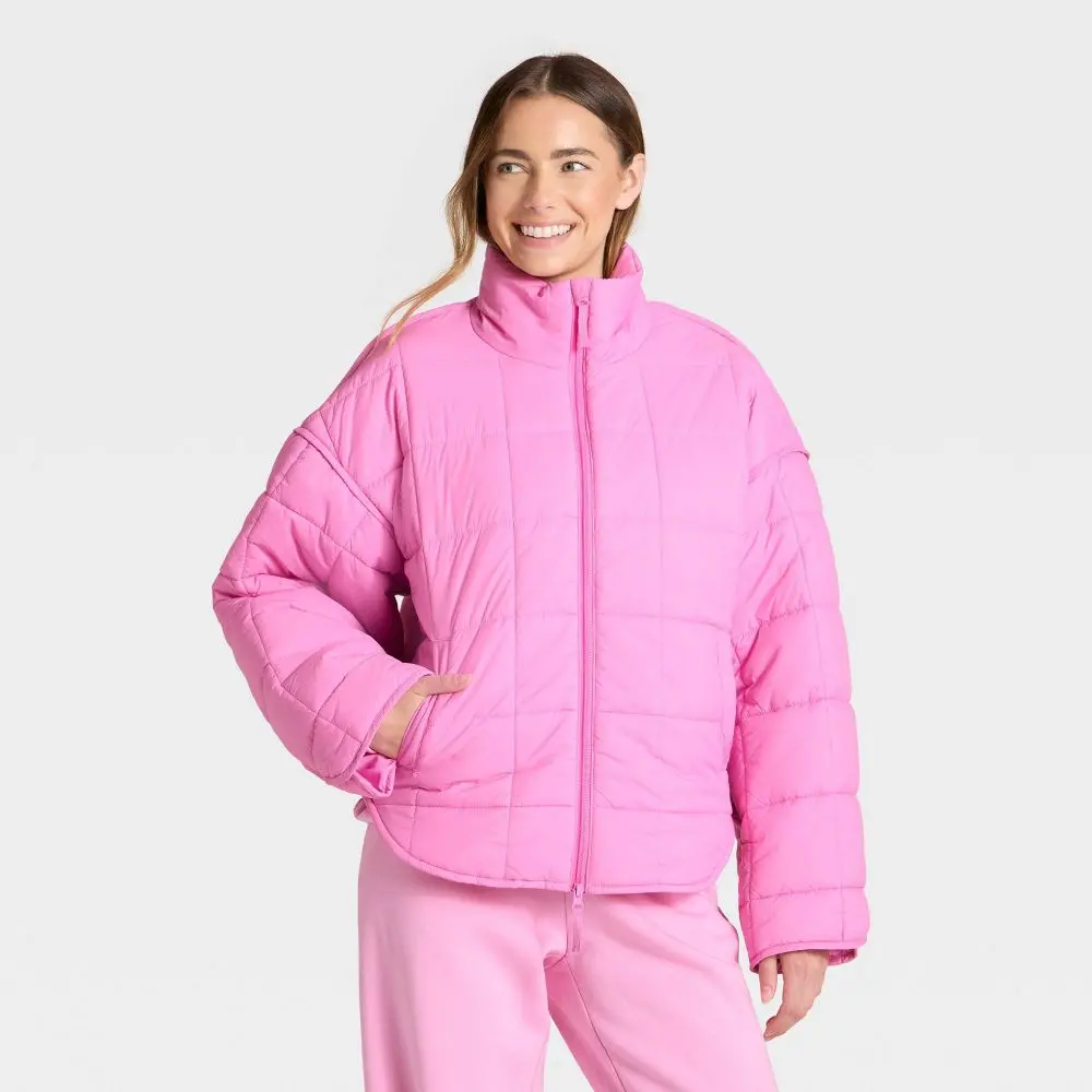Women's Oversized Quilted Puffer Jacket - JoyLab Women's Oversized Quilted Puffer Jacket - JoyLab