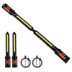 VEVOR Underhood Work Light, 1450LM, 4400mAh Rechargeable Magnetic Bright LED Light, Portable Cordless Mechanic Work Light Bar, for Car Repairing Inspection Garage Workshop Emergency Home Lighting