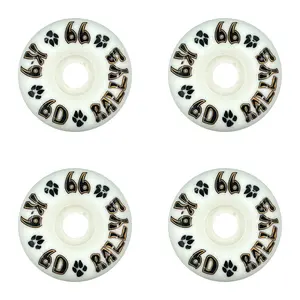 Dogtown Skateboard Wheels 60mm K-9 Rallys 99A White