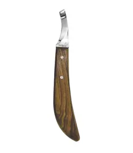 Western Horse Hoof Knife with Wooden Handle