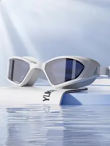 Prescription Swim Goggles for Men & Women Clear Vision Comfortable Fit Durable Design Anti-Fog Wide-Angle Curved Lens Selectable Degree