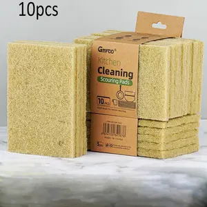 Kitchen Cleaning Brush Pot Cleaner Thickened Bamboo Fiber Sponge Cloth, Durable Dishwashing Tool for Home Kitchen Use