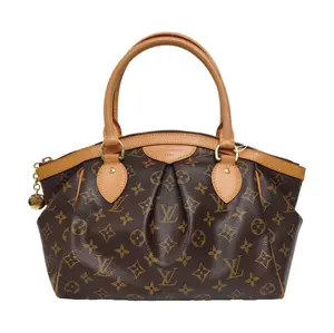 Pre-owned Louis Vuitton canves Clutches & Wristlets Tivoli PM in Monogram with Natural Cowhide Leather Trim and Gold Tone Hardware