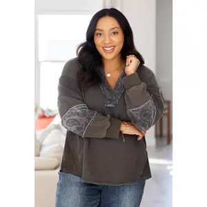 Moonstone Mineral Wash Pullover