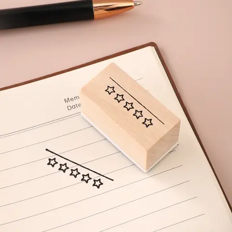 Vintage Wooden Rubber Stamp for Card Making, DIY Journal Decoration Scrapbook Seal, Retro Style Craft Supplies for Handmade Projects, Scrapbooking, Handmade Crafts, Scrapbook Accessories, Scrapbooking Tool