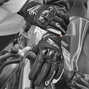 Motorcycle Riding Gloves for Men and Women, Summer Breathable, Non-Slip, Wear-Resistant, Touchscreen Compatible, Crashproof, Outdoor Motorbike Riding Gloves