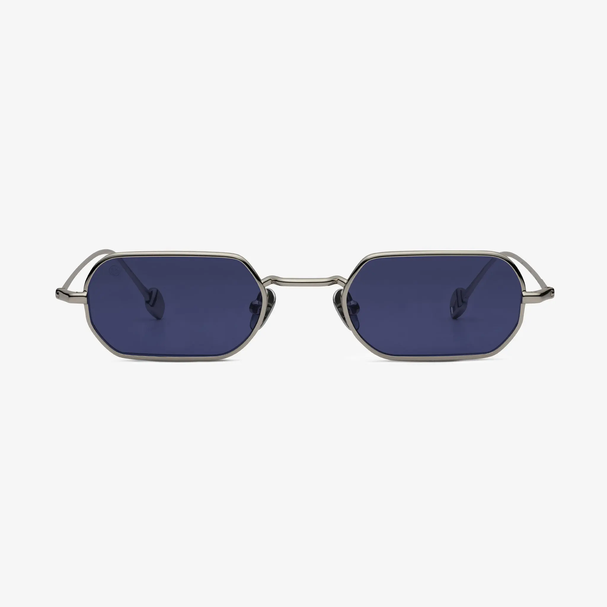HEX Metal Hexagon Sunglasses Frames - Double Rim, Precision Fit, Irregular Shaped, Street Style, Trendy Casual, Balanced Tone, Distinctive Skewed Look Fashion Accessory