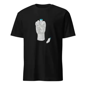 Middle Finger Men's/Women's Alternative Short-Sleeve Unisex Graphic Tee- Casual Cotton Top