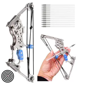 Mini Compound Bow Archery Set – Portable Target Practice Kit for Beginners, Indoor & Outdoor Fun Hobby Gift for Adults