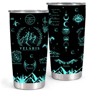Velaris City Of Starlight Tumbler 20oz -  Acotar Night Court Tumbler - Bookish Gift, Acotar Merch Tumbler Water Bottles, Christmas gift ideas