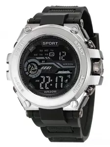 Men's Multifunctional Outdoor Sports Durable Watch, Digital Alarm Clock for Running and Timed Activities, Luminous Display for Night Use