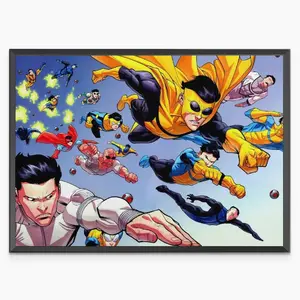 Invincible Poster Wall Art, Mark Grayson Universe Variant Print Decor, Superhero Comic Style Room Aesthetic for Bedroom Office, Gift for Teens Fans