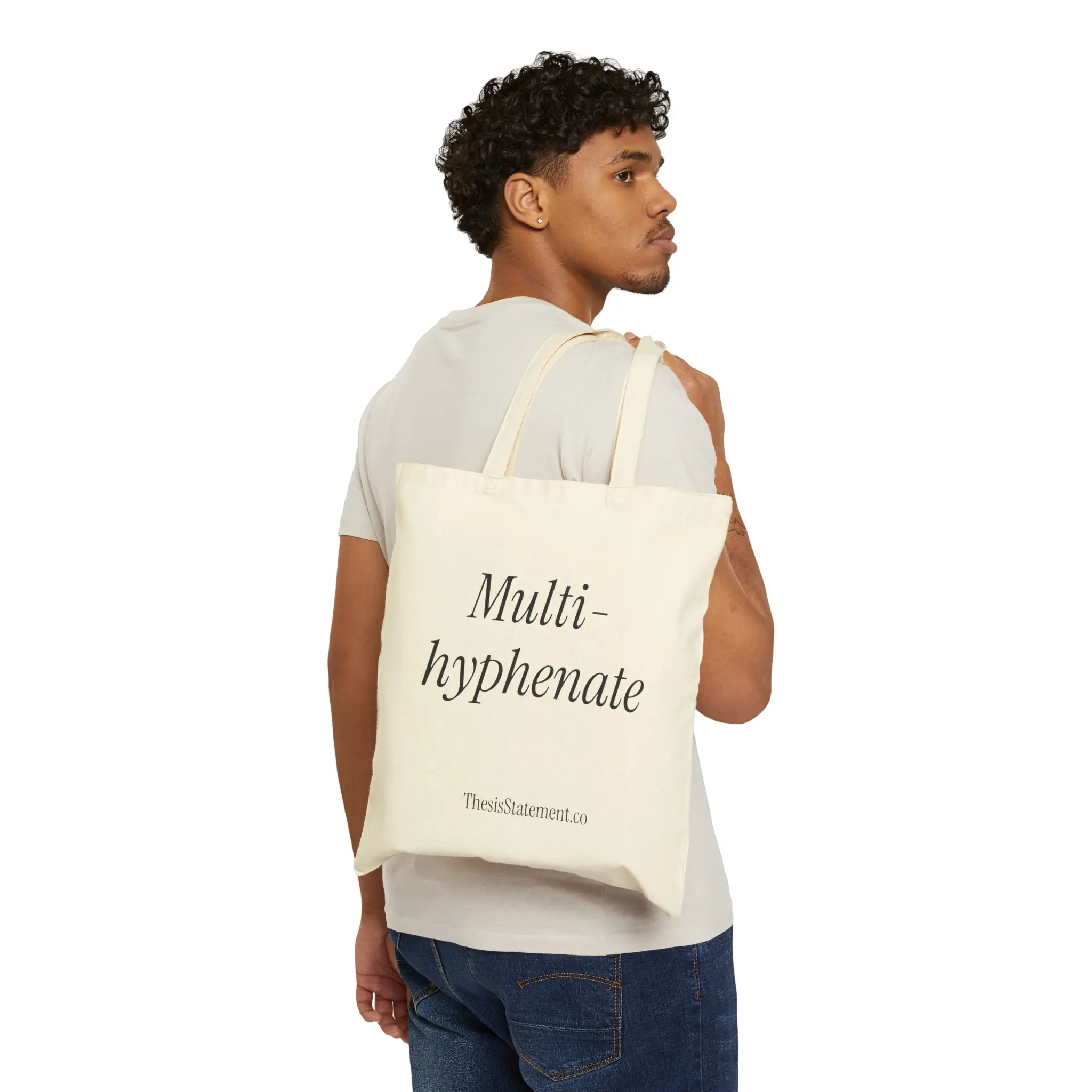 Multi-hyphenate Tote Bag | Canvas Cotton Market Shopper