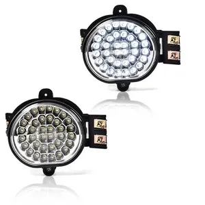 White Fit For 2002-2009 Dodge Ram 1500/2500/3500 Full LED Fog Lights Left+Right