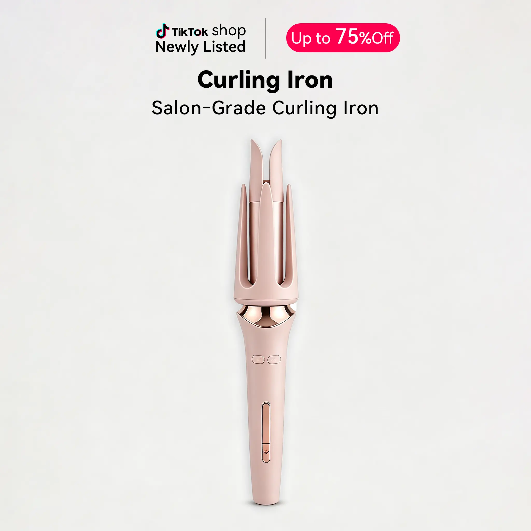 Smart Hair Curling Tool - 360° Rotating Wand, Heated Curling Iron, Anti-Scald Safe Heat, Adjustable Settings, 1-Hand Easy Operation, Suitable for All Hair Types, Effortless Styling, 1 Piece Curler Curler Curler Curler Curler