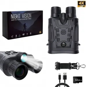 4K HD Night Vision Binoculars, 6000mah Rechargeable Infrared Binoculars, 3 Inch Large Screen, 6x Digital Zoom, Outdoor Camping