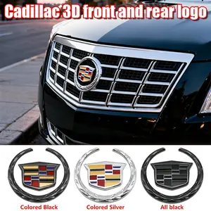 Cadillac Srk Atsl Xts Car Decoration Accessories, Car Decorative Sticker, Abs Material, Front Rear Emblem Covers, Enhance Vehicle Appearance, Sleek Look