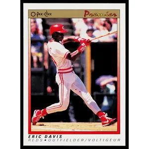 Eric Davis 1991 O-Pee-Chee Premier #29 Cincinnati Reds