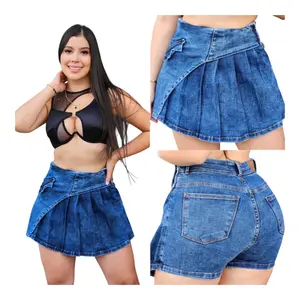 Falda Short Colombiana REF 6106 High Waist Sculpting Skort for Womenswear - Skirt