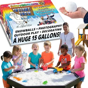 Bulk Fake Snow Powder for Outdoor & Indoor Use, 39oz Makes 15 Gallons of Instant Snow for Sensory Play, Make Artificial Snowballs Just Add Water, Magic Fun for Kids