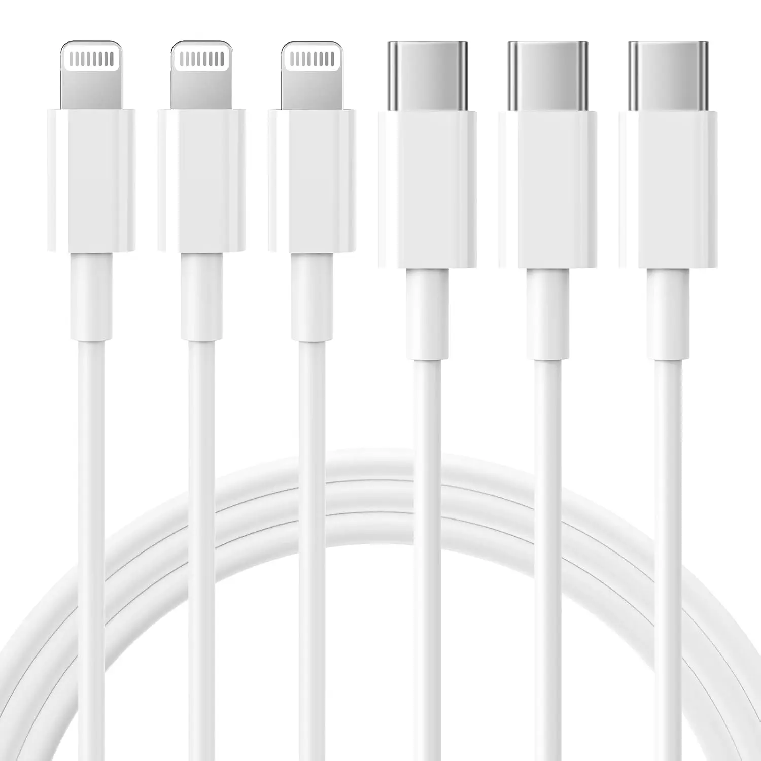 iPhone Charger 3Pack 6FT USB C to Lightning Cable