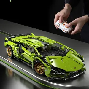 GearGlide Super Car Series Sian (1314 PCS), 1:14 Scale Model Building Block Model Car