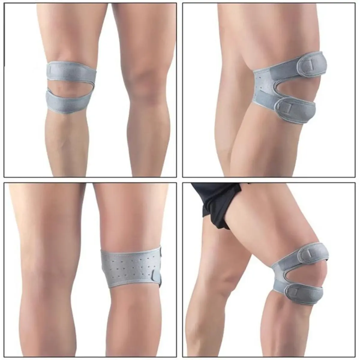 Professional Knee Support Sleeves Compression Knee Pads for Sports Basketball Volleyball Running Gym Workout Anti Slip Joint Pain Relief Men Women Patellar Knee Brace Protective Knee Booster