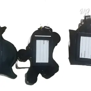 Character Luggage Tags -  character Design with Clear Label (live claim only)