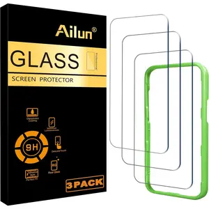 3 Pack Screen Protector for iPhone 16 Pro [6.3 inch] with Installation Frame, Tempered Glass, Sensor Protection, Dynamic Island Compatible, Case Friendly