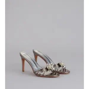 Dressed Up Glow Floral Mule Heels